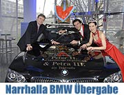 Narrhalla fährt wieder BMW: Schlüsselübergabe an Prinz Peter II. und Prinzessin Petra III. am 19.11. (Foto: Ingrid Grossmann)